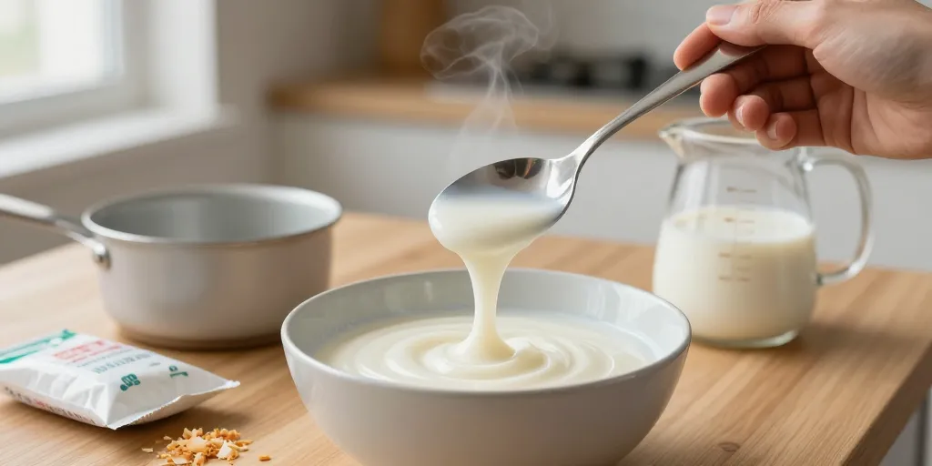 creme lait de coco maizena