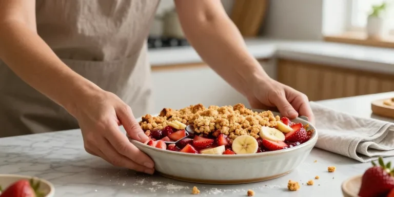 crumble fraises bananes