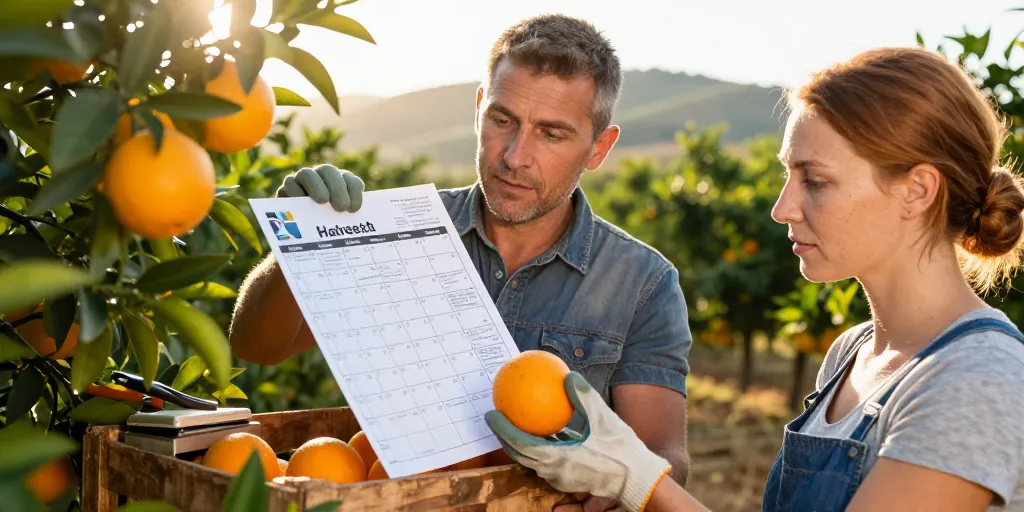 période de récolte des oranges