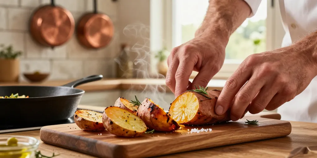 recette patate douce et pomme de terre