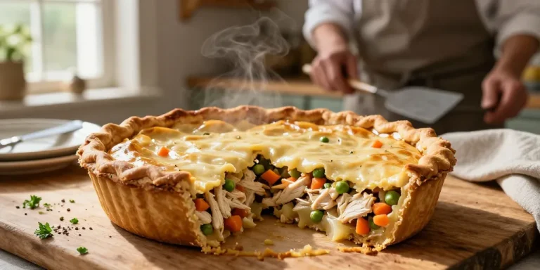 tourte poulet légumes