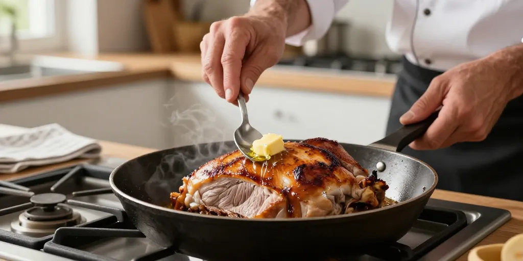 cuisson escalope de dinde à la poêle