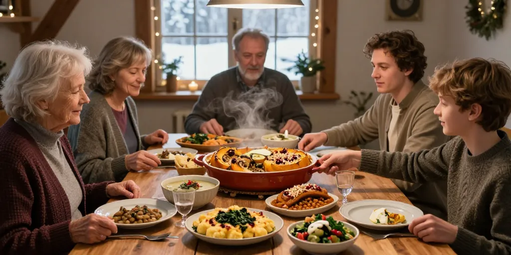 plat d'hiver familial végétarien
