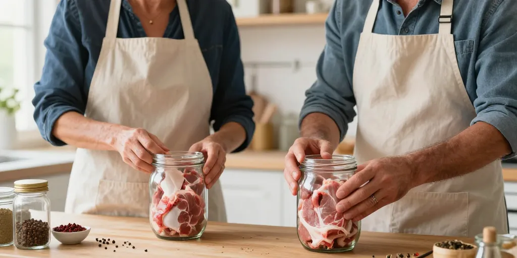 conserves de jarret de porc