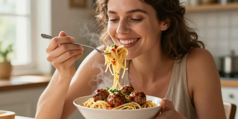 spaghettis aux boulettes de viande