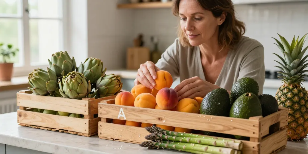 fruit et légumes en a